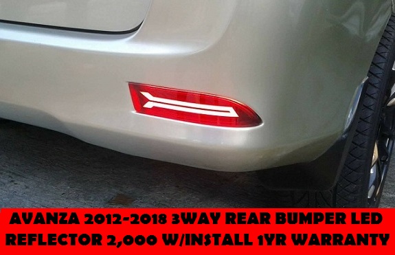 REAR BUMPER LED REFLECTOR AVANZA 2012-2018